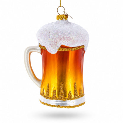 Frothy Beer Stein Glass Christmas Ornament