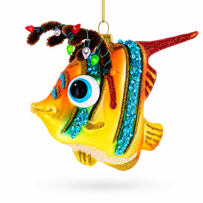 Coral Fish Glass Christmas Ornament