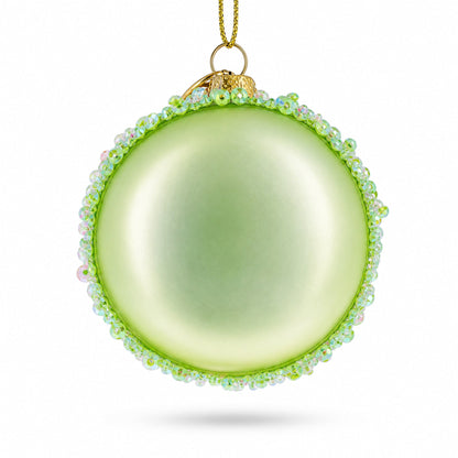 Macarons Mini Glass Christmas Ornament