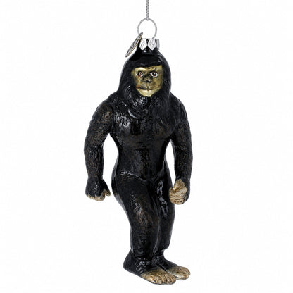 Bigfoot Glass Christmas Ornament