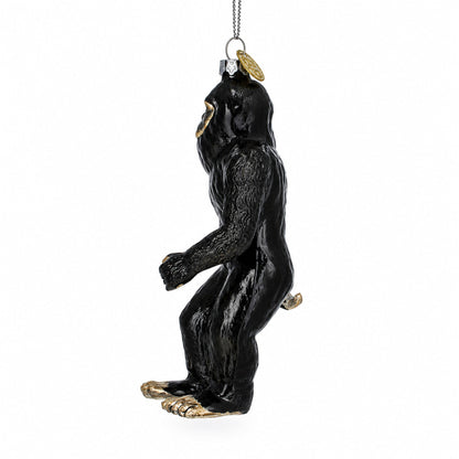 Bigfoot Glass Christmas Ornament