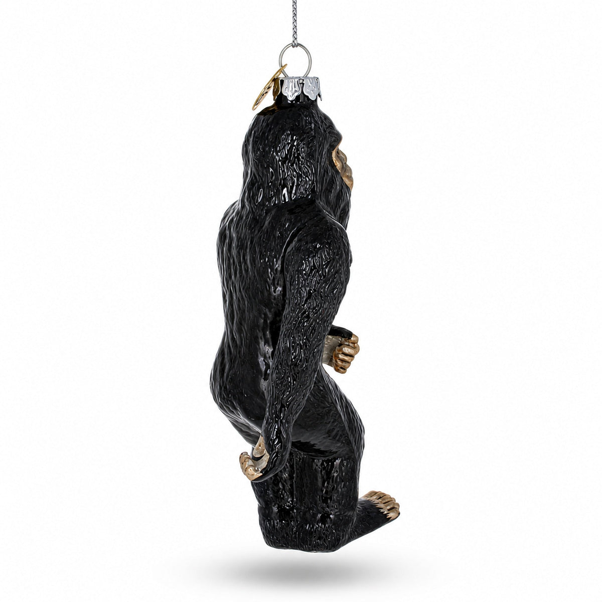 Bigfoot Glass Christmas Ornament