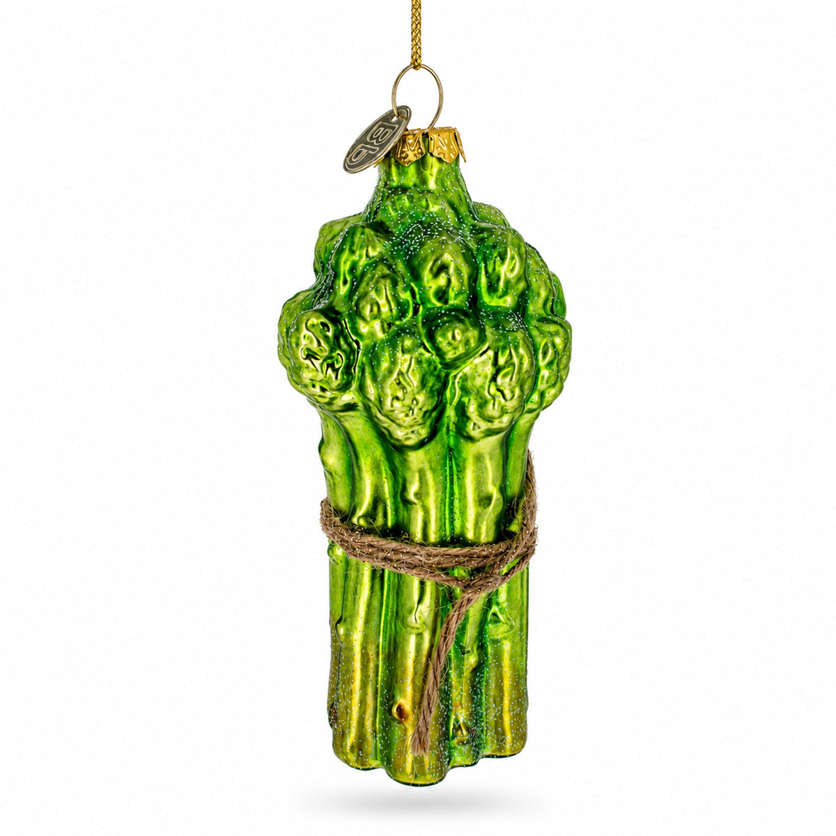 Fresh Asparagus Glass Christmas Ornament