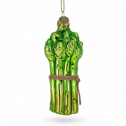 Fresh Asparagus Glass Christmas Ornament