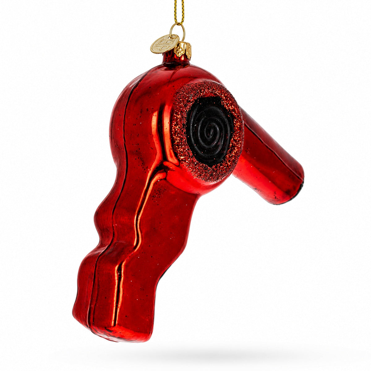 Hair Dryer Glass Christmas Ornament