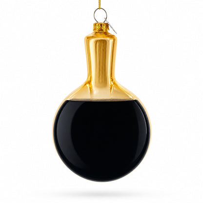 Ping-Pong Paddle Glass Christmas Ornament