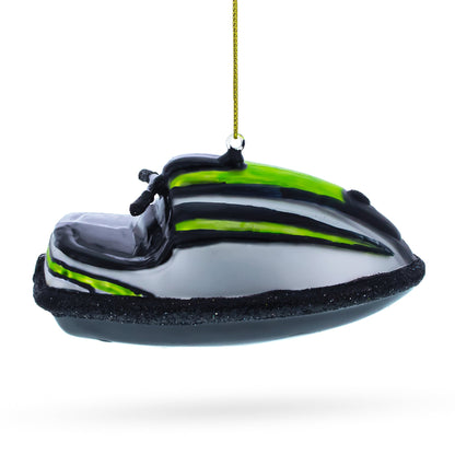 Personal Watercraft Jet Ski Glass Christmas Ornament