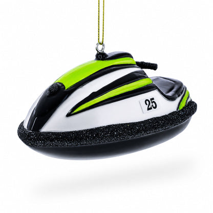 Personal Watercraft Jet Ski Glass Christmas Ornament