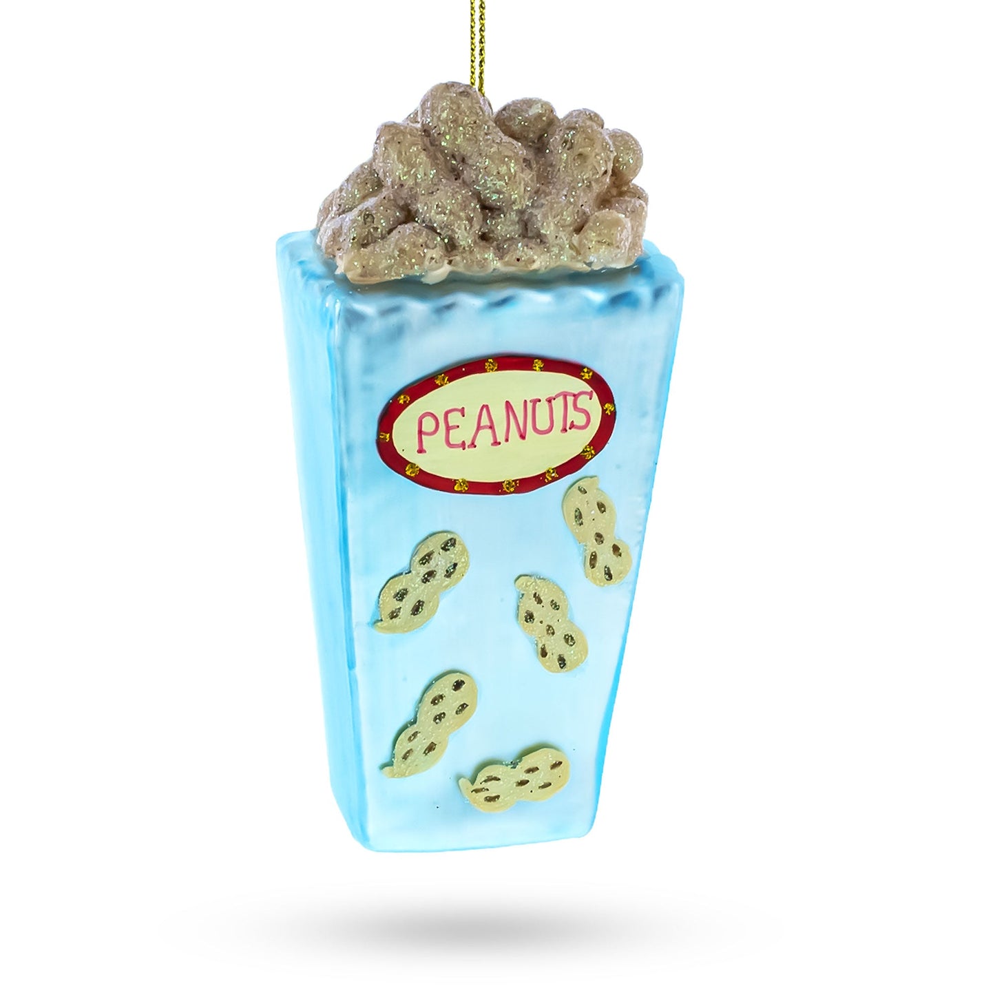 Bag of Peanuts Glass Christmas Ornament