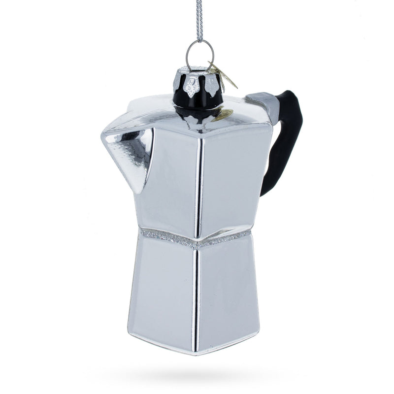 Espresso Maker Coffee Lover Glass Ornament Glass Christmas Ornament