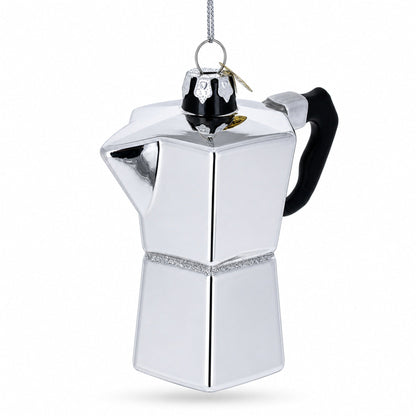 Espresso Maker Coffee Lover Glass Ornament Glass Christmas Ornament