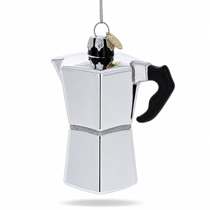 Espresso Maker Coffee Lover Glass Ornament Glass Christmas Ornament