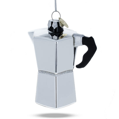 Espresso Maker Coffee Lover Glass Ornament Glass Christmas Ornament