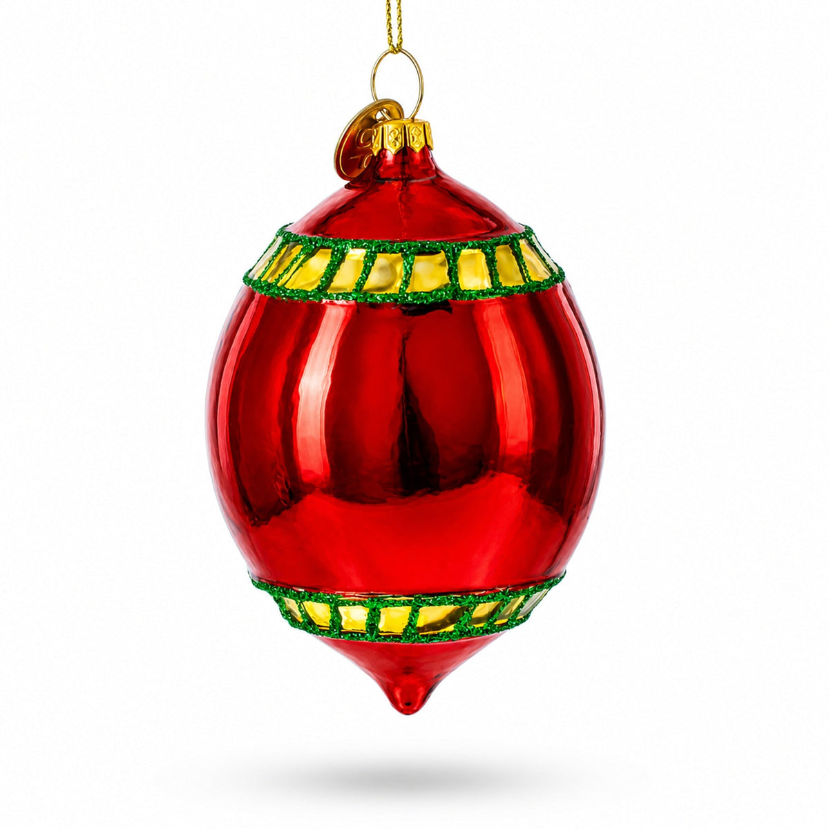 Vintage-Inspired Retro Reflector Glass Christmas Ornament