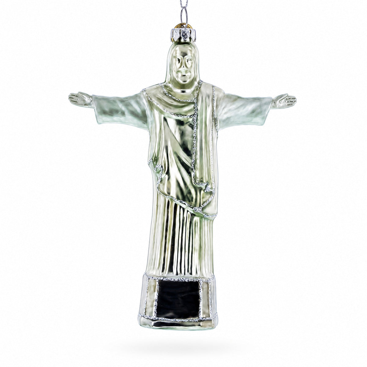 Christ the Redeemer, Rio De Janeiro, Brazil Glass Christmas Ornament