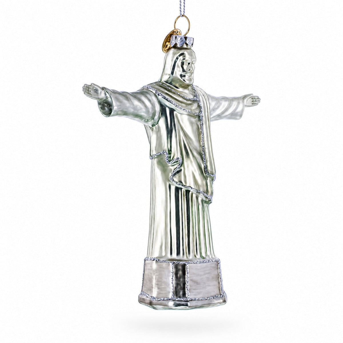 Christ the Redeemer, Rio De Janeiro, Brazil Glass Christmas Ornament