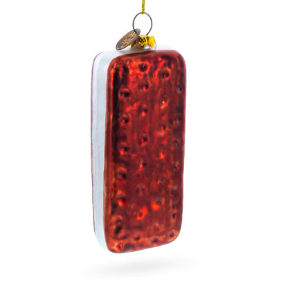 Biscuit Cookie Glass Christmas Ornament
