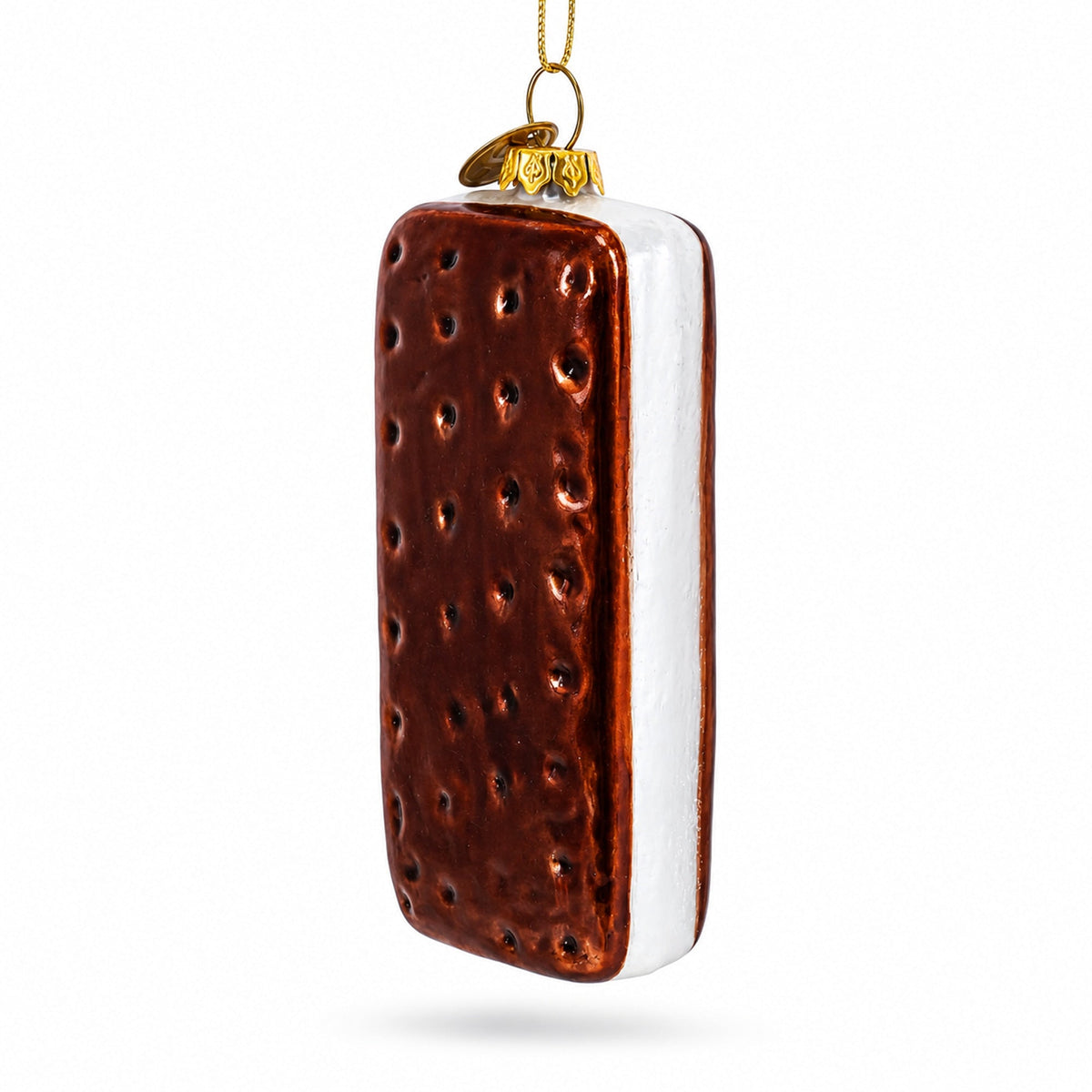 Biscuit Cookie Glass Christmas Ornament