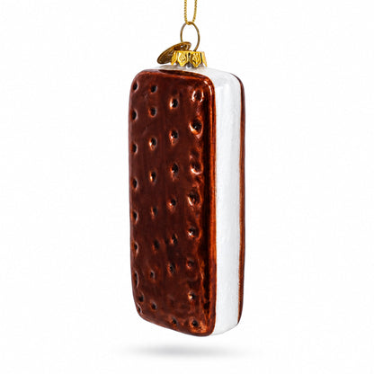 Biscuit Cookie Glass Christmas Ornament