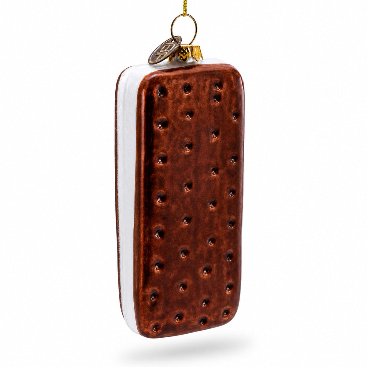 Biscuit Cookie Glass Christmas Ornament
