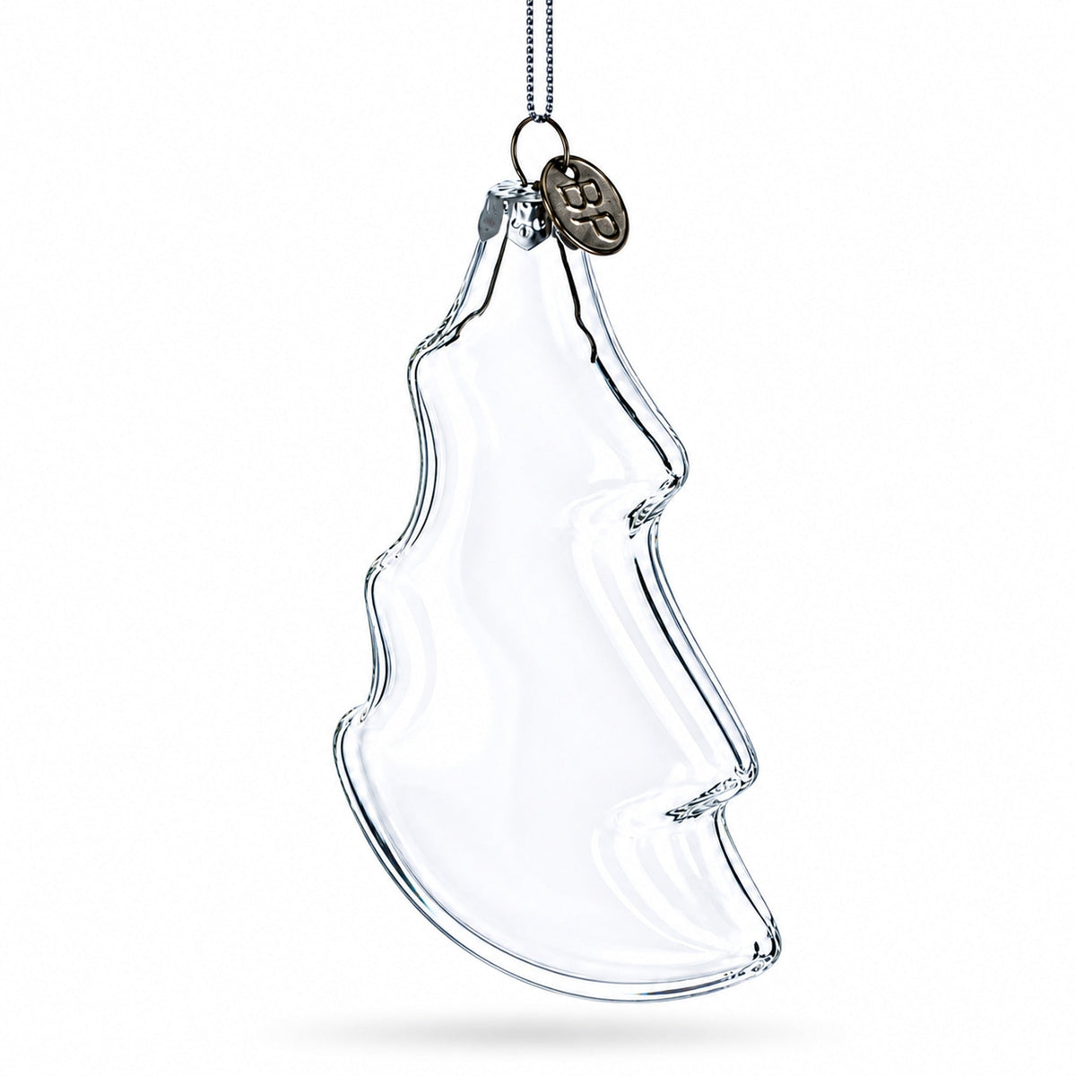 Christmas Tree Clear Glass Christmas Ornament