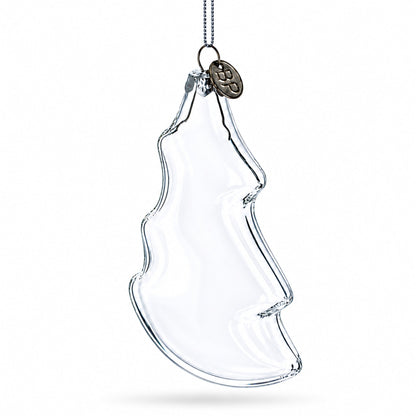 Christmas Tree Clear Glass Christmas Ornament