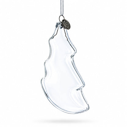 Christmas Tree Clear Glass Christmas Ornament