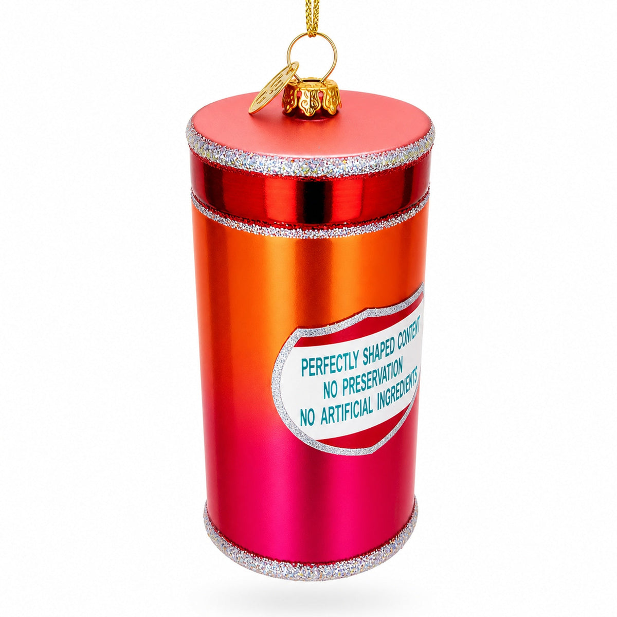 Potato Chips Glass Christmas Ornament