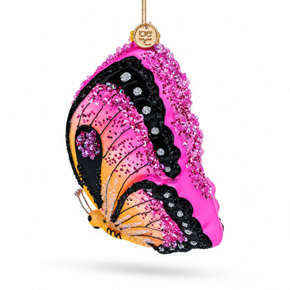 Butterfly Glass Christmas Ornament