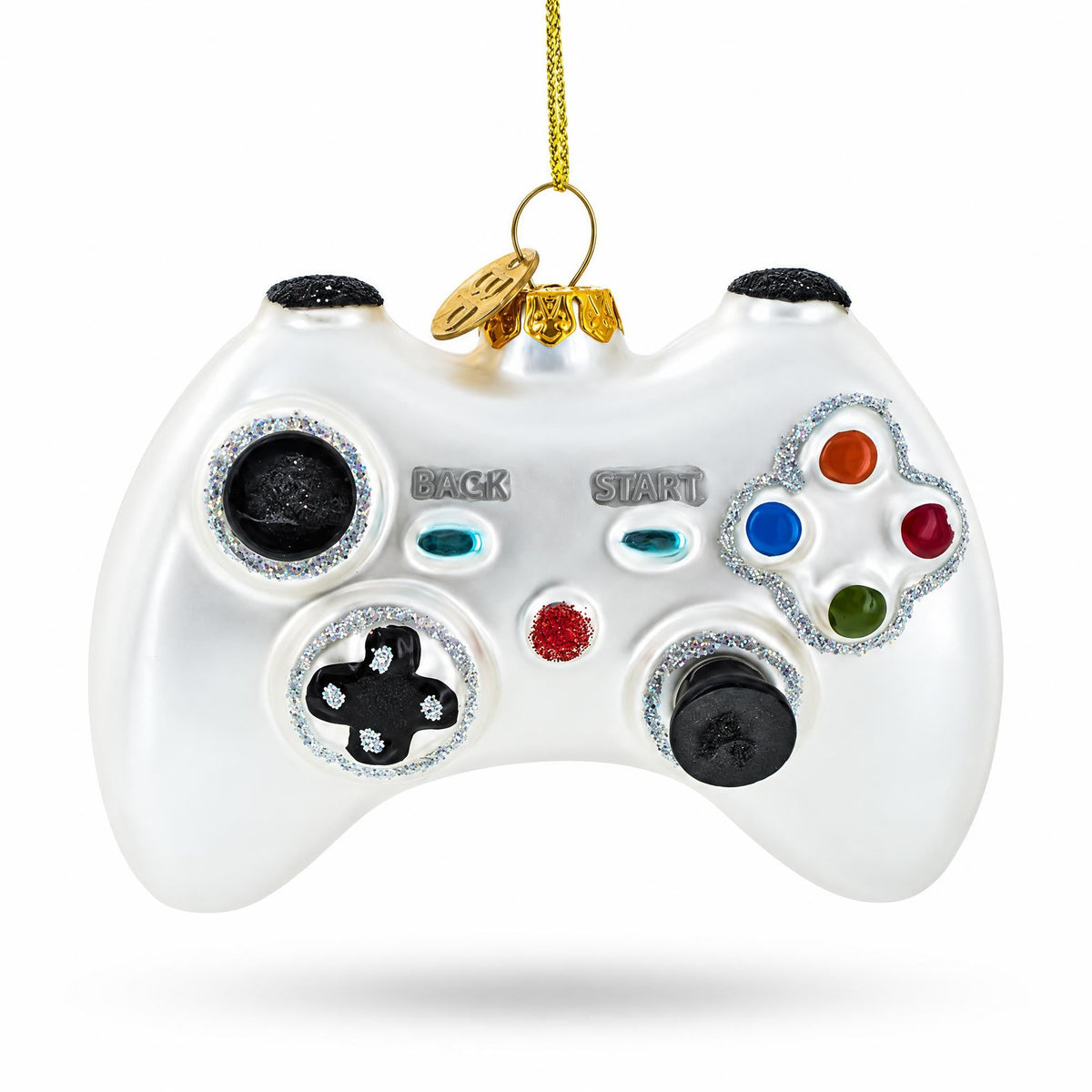 Video Game Controller Glass Christmas Ornament