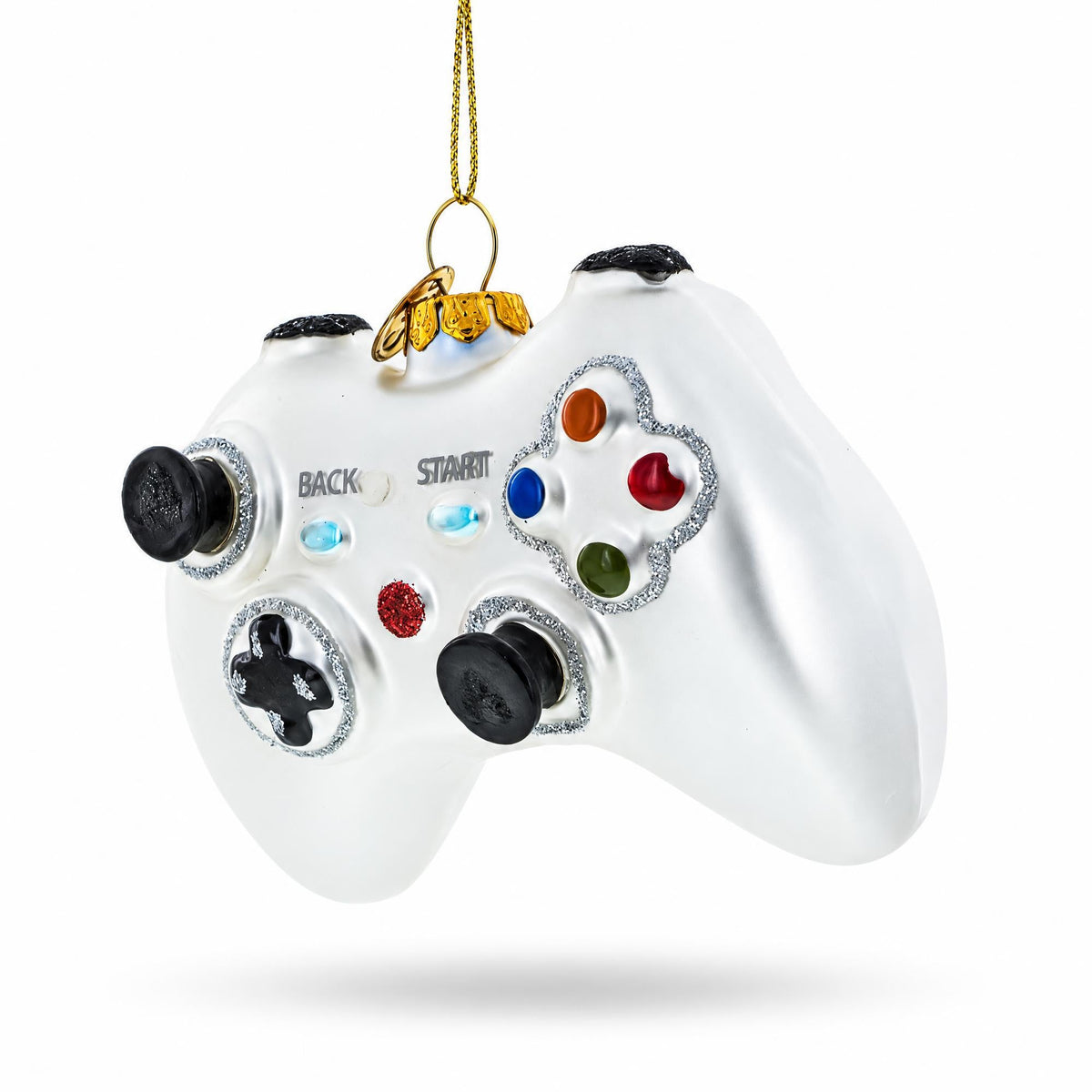 Video Game Controller Glass Christmas Ornament
