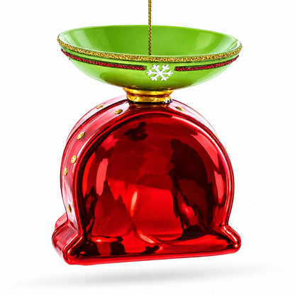 Kitchen Food Scale Glass Christmas Ornament