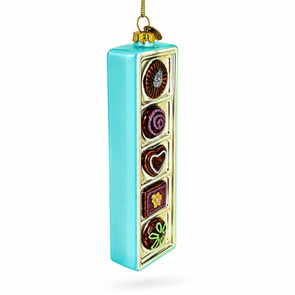 Box of Chocolates Glass Christmas Ornament