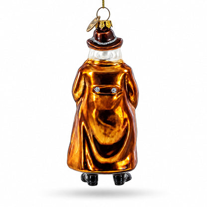 Cowboy Santa Skillfully Twirling a Lasso Glass Christmas Ornament