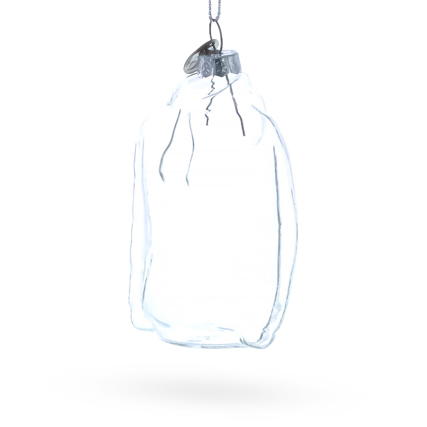 Hoodie Clear Glass Christmas Ornament