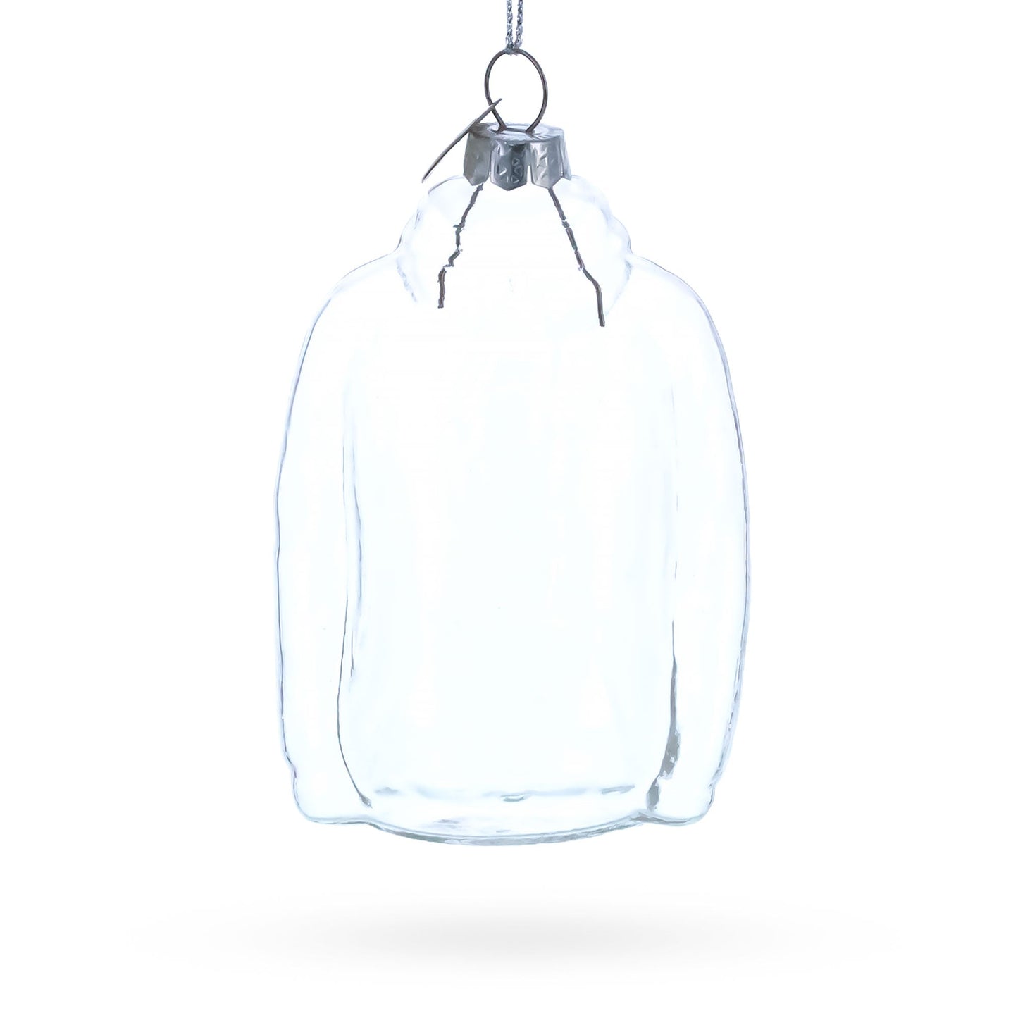 Hoodie Clear Glass Christmas Ornament