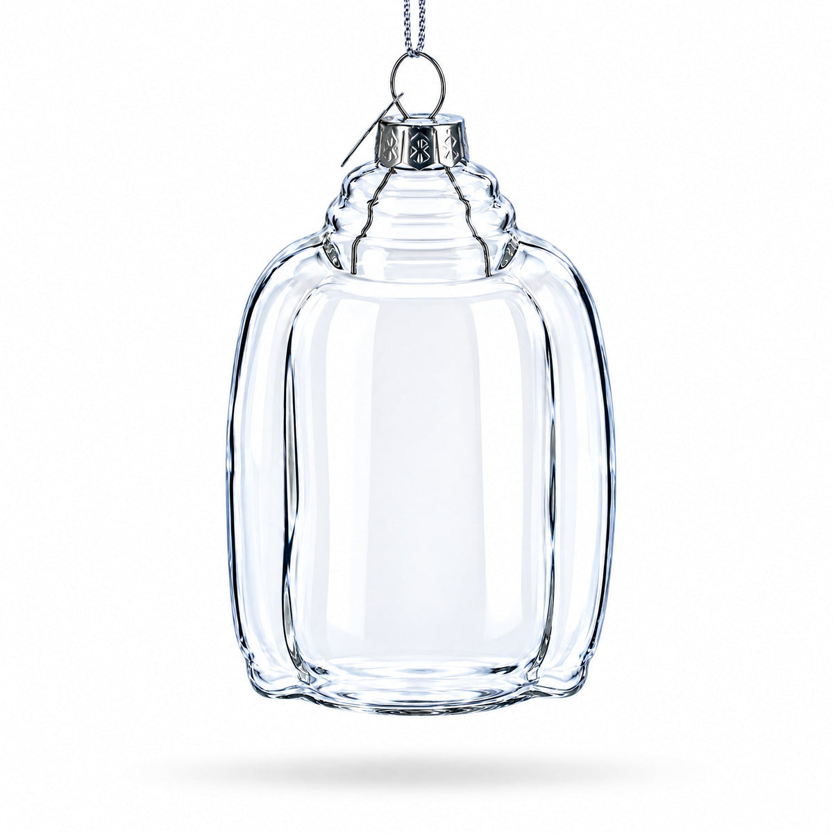 Hoodie Clear Glass Christmas Ornament