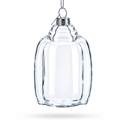Hoodie Clear Glass Christmas Ornament