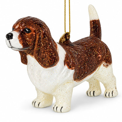 Cocker Spaniel Glass Christmas Ornament