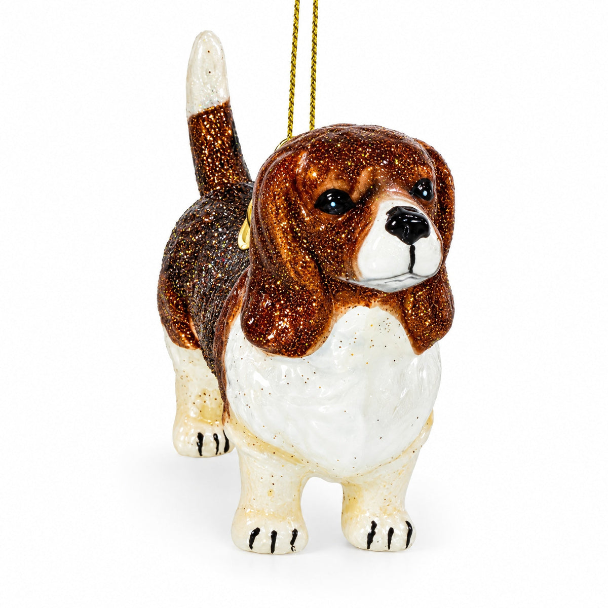 Cocker Spaniel Glass Christmas Ornament