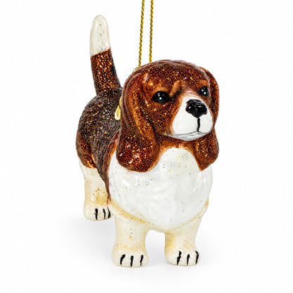 Cocker Spaniel Glass Christmas Ornament