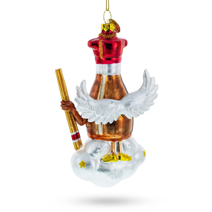 Soy Sauce with Chopsticks Glass Christmas Ornament