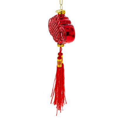 Elegant Chinese Knot Tassel New Year Decoration Glass Christmas Ornament
