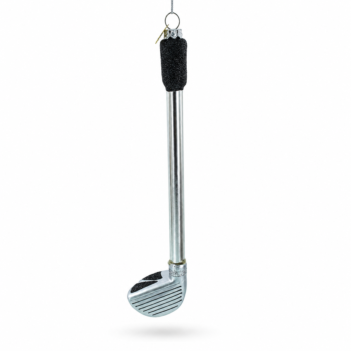 Elegant Golf Club Glass Christmas Ornament
