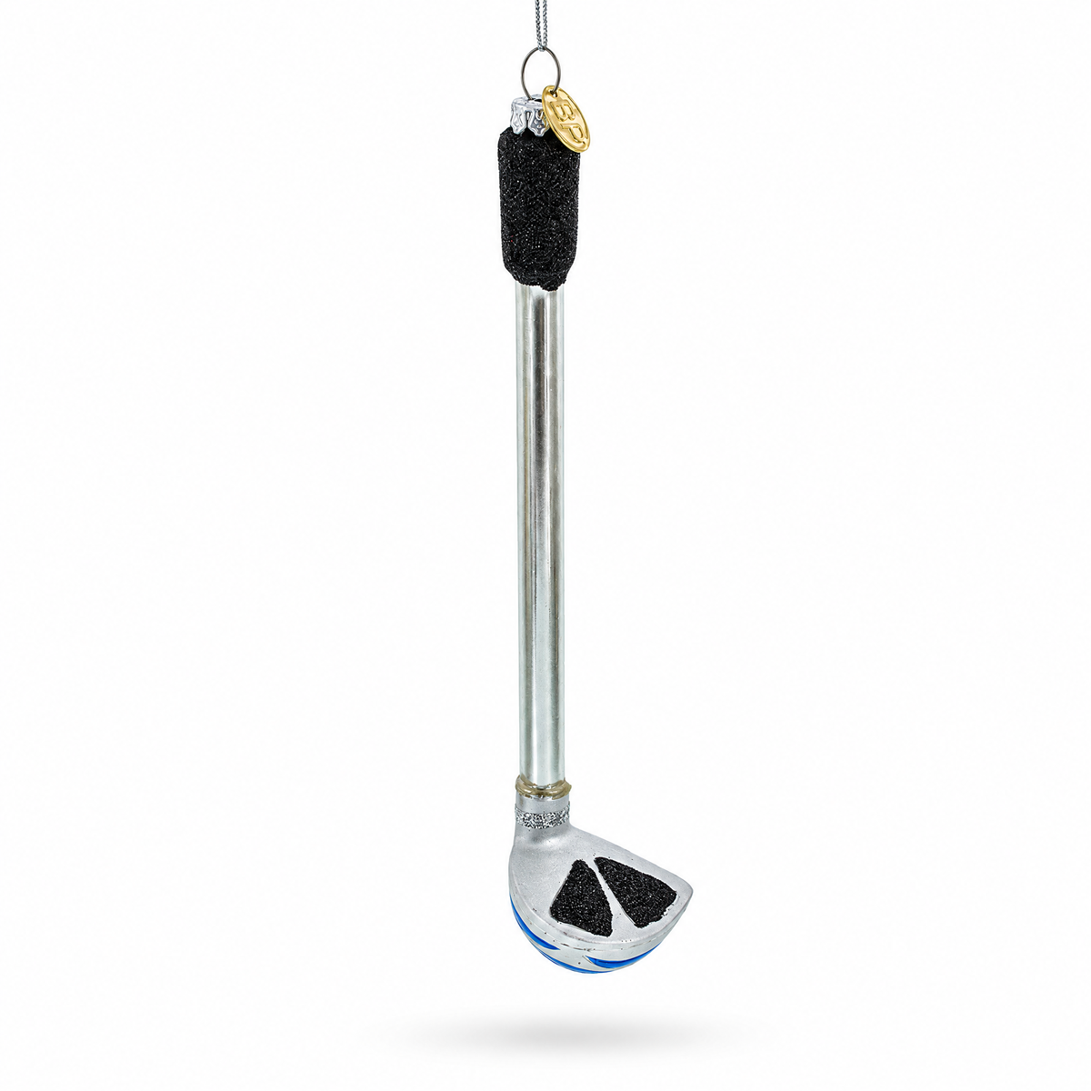 Elegant Golf Club Glass Christmas Ornament