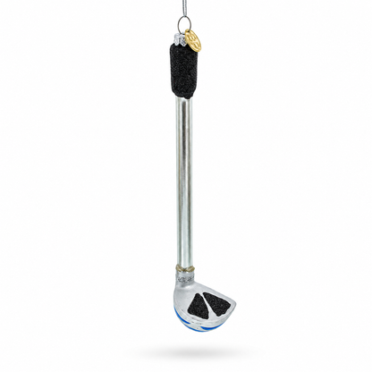 Elegant Golf Club Glass Christmas Ornament