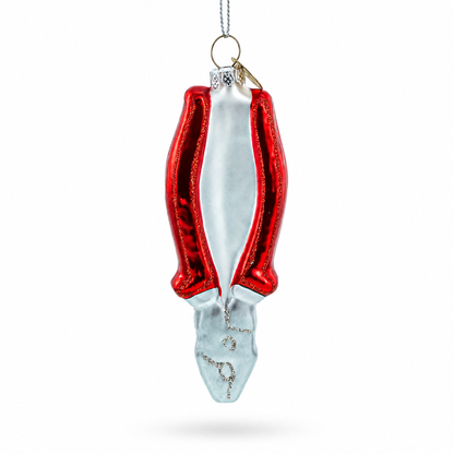 Pliers Glass Christmas Ornament