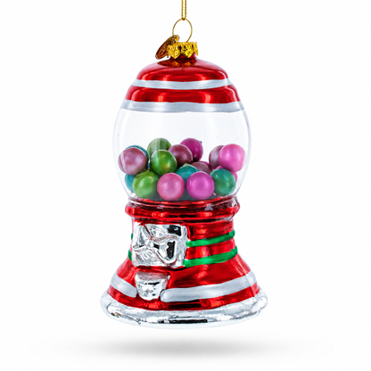 Gumball Machine Glass Christmas Ornament