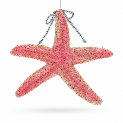 Starfish Glass Christmas Ornament