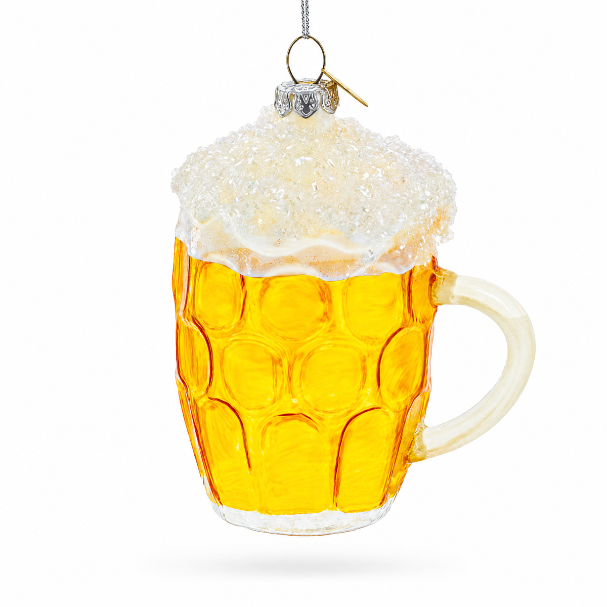 Glass of Foamy Beer Glass Christmas Ornament